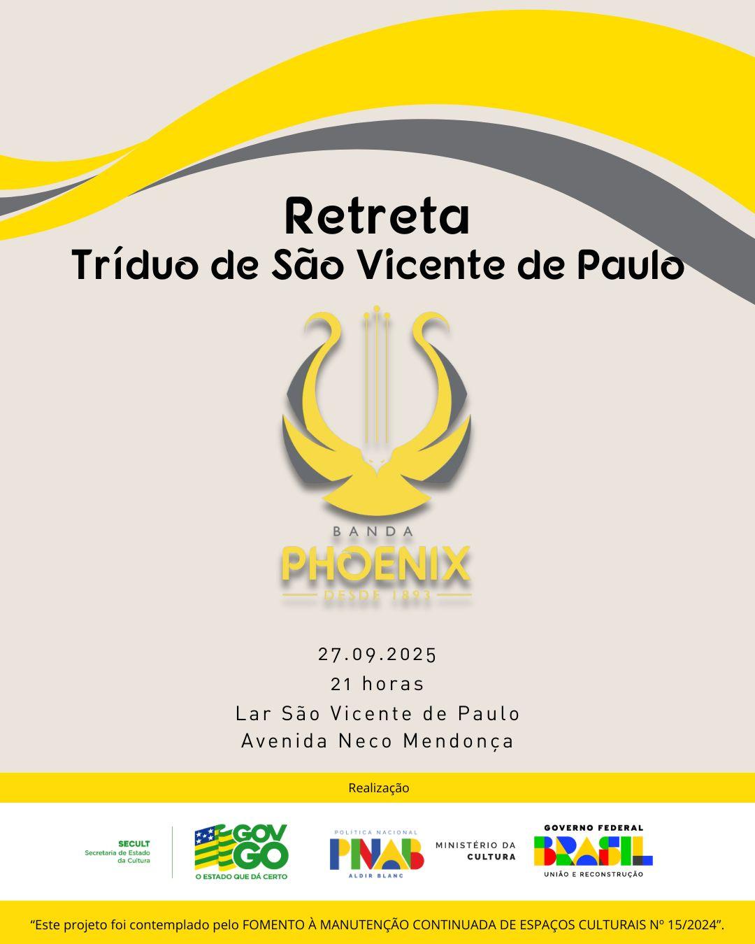 Retreta do Tríduo de São Vicente de Paulo